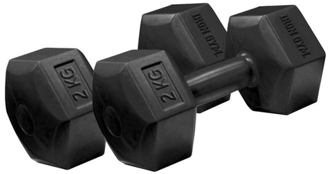 Iron Gym - 2 kg x 2 Fixed Hex Dumbbells, Pair