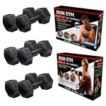 Iron Gym - 6 kg x 2 Fixed Hex Dumbbells, Pair